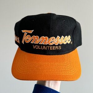Vintage Sports Specialties Tennessee Volunteers Black and Orange Snapback Hat